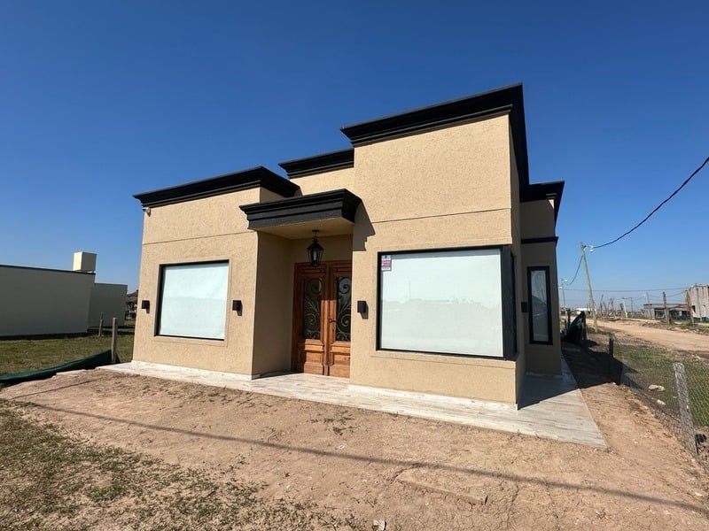 Casa terminada en construcción en seco